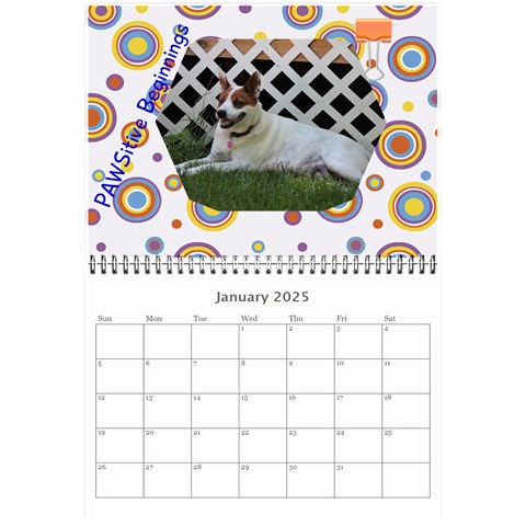 Pawsitive Beginnings Calendar  By Lamerle Jan 2025