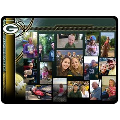 Family Birthday Blanket- Packers - 80  x 56  Fleece Blanket (Large)