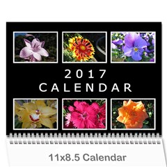 2017 Flower Calendar  - Wall Calendar 11  x 8.5  (12-Months)