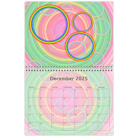Colorful Calendar 2025 By Galya Dec 2025