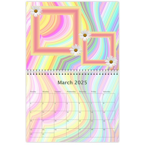 Colorful Calendar 2025 By Galya Mar 2025