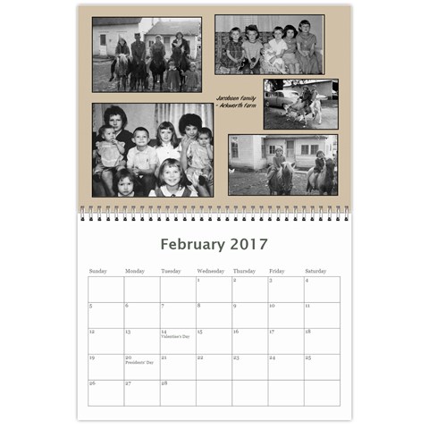 2017 Lois  Calendar  By Nancy Knutson Feb 2017