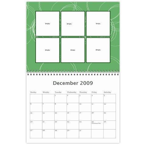 Megs Calendar By Julie Van Sambeek Dec 2009