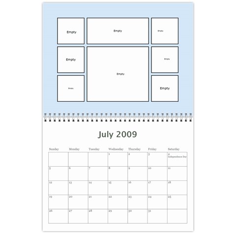 Megs Calendar By Julie Van Sambeek Jul 2009