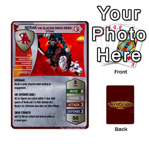 Ace Heroscape Heroes 4 By Hassenfieffer Front - HeartA