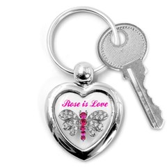 Christine Rose love keychain - Key Chain (Heart)