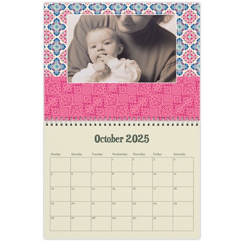 Mandala Viberant Calendar, 12 Months By Mikki Oct 2025