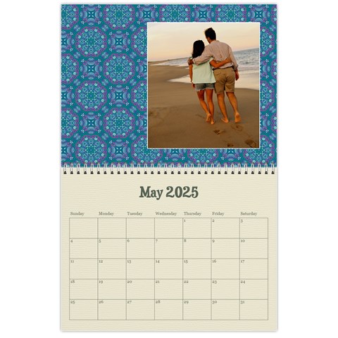 Mandala Viberant Calendar, 12 Months By Mikki May 2025