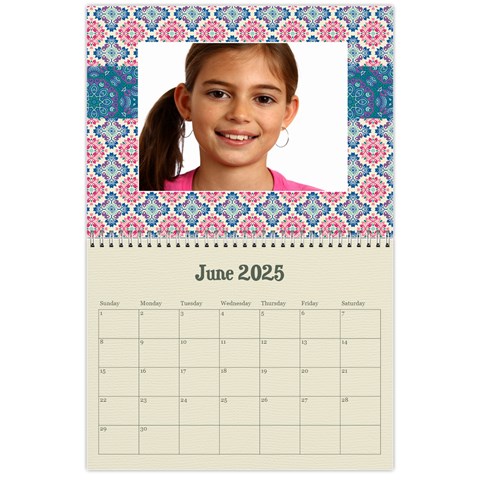 Mandala Viberant Calendar, 12 Months By Mikki Jun 2025