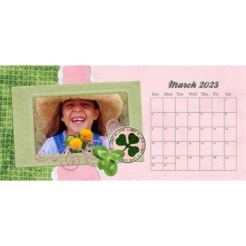 Desktop Calendar 11x5, Family Memories By Mikki Mar 2025