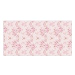Small Flower Print Satin Shawl Front