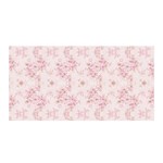 Small Flower Print Satin Wrap Front