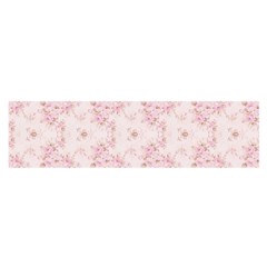 Small Flower Print Satin Scarf (oblong) by jmcdesigns