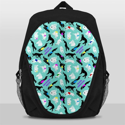 Turquoise Silken Windhound Backpack By Csbeck83 Gmail Com Front