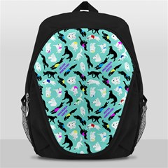 Turquoise Silken Windhound Backpack - Backpack Bag