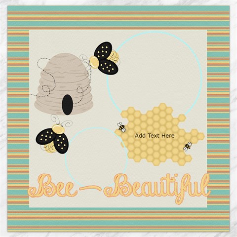 Birds N Bees 12x12 Canvas By Bitsoscrap 11.4 x11.56  Canvas - 1