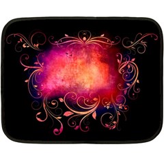 Pink Colored Swirl - Small Fleece Blanket - 35 x27  Fleece Blanket (Mini)