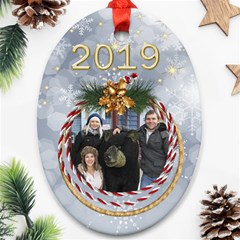 George My Oval Christmas ornament (2 sided) - Oval Ornament (Two Sides)