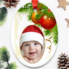 Jane Christmas Oval (2 sided) Ornament - Oval Ornament (Two Sides)
