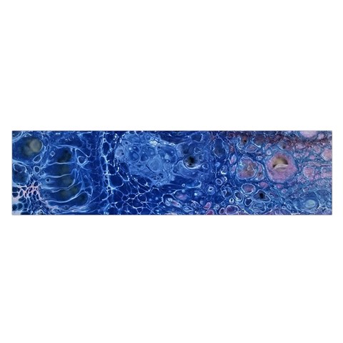 Satin Oblong Scarf 16x60 By G  Liz Abstract Art & Designs Front