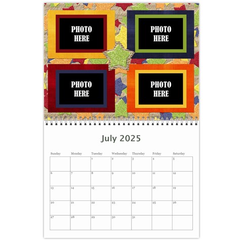 2025 Primary Cardboard Calendar 1 By Lisa Minor Jul 2025