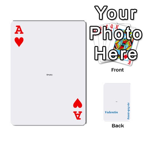 Ace Cartas Valentin 4 By Ana Front - HeartA