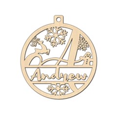Personalized Letter A - Wood Ornament Personalized Letter A - Wood Ornament