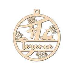 Personalized Letter T - Wood Ornament Personalized Letter T - Wood Ornament