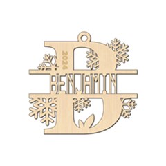 Personalized Letter B - Wood Ornament Personalized Letter B - Wood Ornament