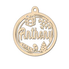 Personalized Decor Xmas Bubble - Wood Ornament Personalized Decor Xmas Bubble - Wood Ornament