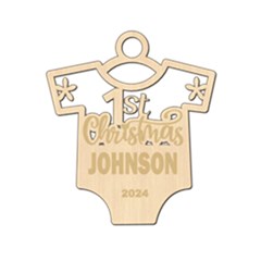Personalized First Christmas Baby - Wood Ornament Personalized First Christmas Baby - Wood Ornament
