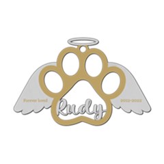 Personalized Dog Memorial Wings Angel - Wood Ornament Personalized Dog Memorial Wings Angel - Wood Ornament