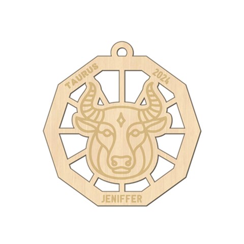 Personalized Zodiac Symbols Taurus By Oneson Front