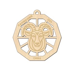 Personalized Zodiac Symbols Capricorn - Wood Ornament Personalized Zodiac Symbols Capricorn - Wood Ornament