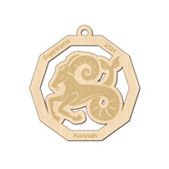 Personalized Zodiac Facts Capricorn - Wood Ornament Personalized Zodiac Facts Capricorn - Wood Ornament