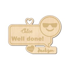 Personalized Emoji Cool Happy Face Sun Glass Smile - Wood Ornament Personalized Emoji Cool Happy Face Sun Glass Smile - Wood Ornament