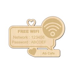 Personalized Emoji Free Wifi Note - Wood Ornament Personalized Emoji Free Wifi Note - Wood Ornament