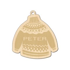 Personalized Christmas Name Sweater 1 - Wood Ornament Personalized Christmas Name Sweater 1 - Wood Ornament