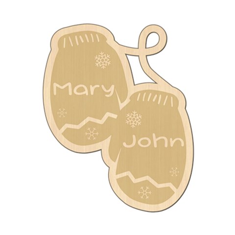 Personalized Christmas Name Glove 4 By Joe Front