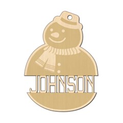 Personalized Christmas Name Snowman 2 - Wood Ornament Personalized Christmas Name Snowman 2 - Wood Ornament