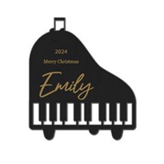 Personalized Musical piano 2 - Wood Ornament Personalized Musical piano 2 - Wood Ornament