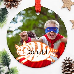 Cat - Round Ornament (Two Sides) Cat - Round Ornament (Two Sides)