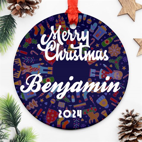 Xmas Pattern Ornament By Oneson Front