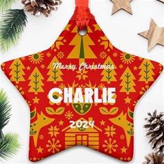 Xmas Winter Pattern Ornament - Ornament (Star) Xmas Winter Pattern Ornament - Ornament (Star)