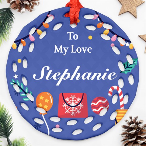 Personalized Christmas To My Love Name By Joe Back