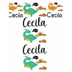 Personalized Baby Dinosaur Blanket - 60  x 50  Premium Plush Fleece Blanket (Medium)