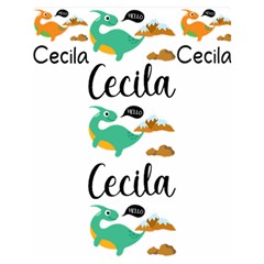Personalized Baby Dinosaur Blanket - 60  x 50  Two Sides Premium Plush Fleece Blanket (Teen Size)