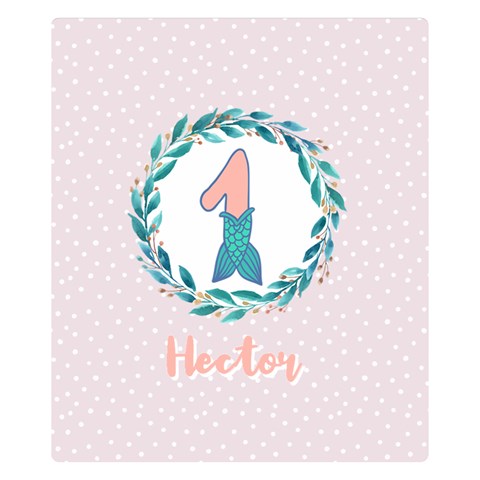 Personalized Name Mermaid Tail Birthday By Wanni 50 x40  Blanket Front