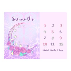 Personalized Baby Months Sweet Moon Rose