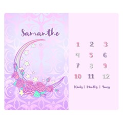 Personalized Baby Months Sweet Moon Rose